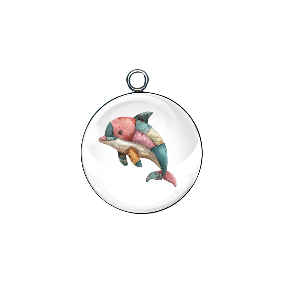  Patchwork Pets glass cabochon charm