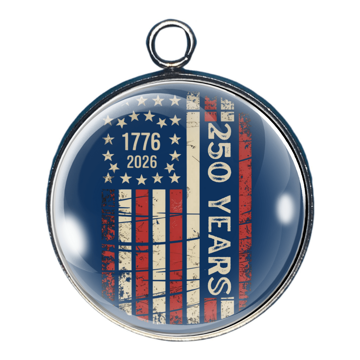 charm of vintage American flag design marking 250 years 1776–2026