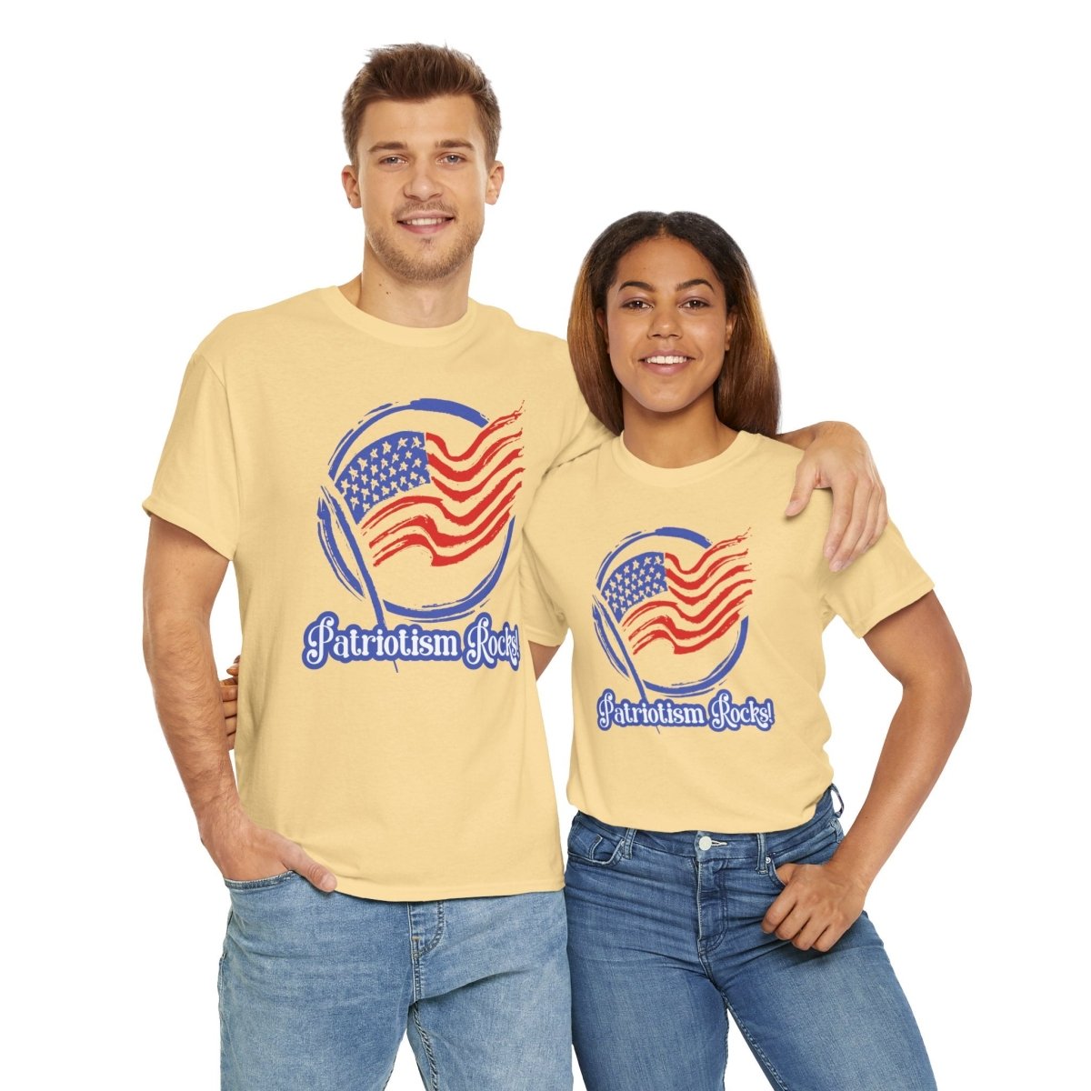 Patriotism Rocks T-Shirt - Unisex Heavy Cotton Tee