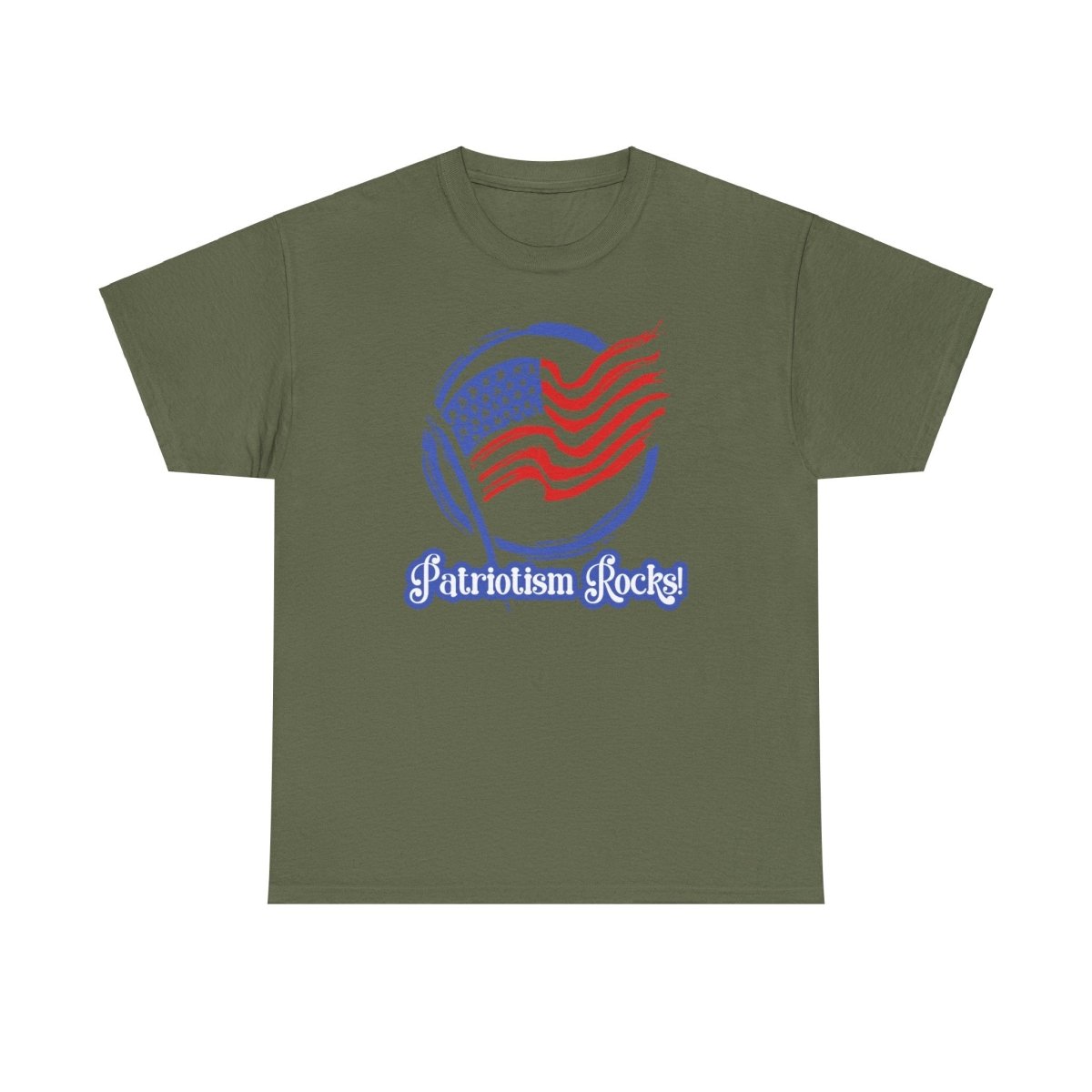 Patriotism Rocks T-Shirt - Unisex Heavy Cotton Tee