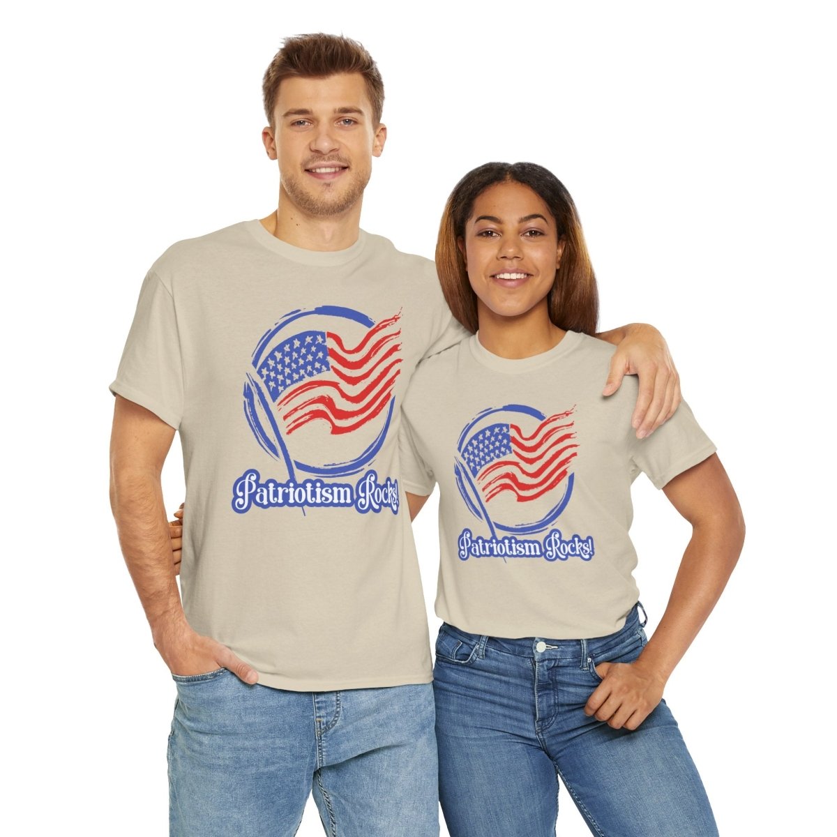 Patriotism Rocks T-Shirt - Unisex Heavy Cotton Tee