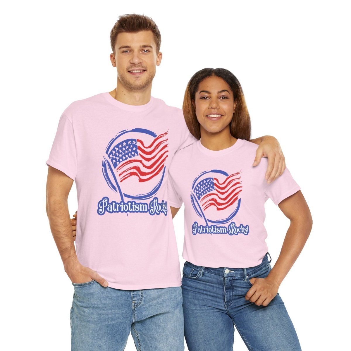 Patriotism Rocks T-Shirt - Unisex Heavy Cotton Tee