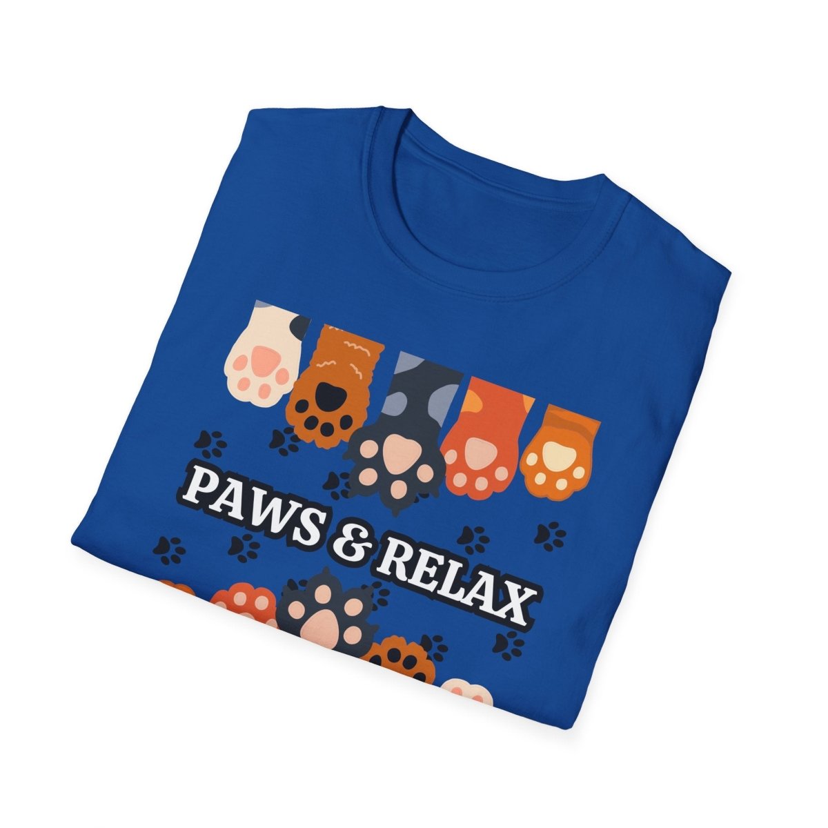 Paws & Relax Unisex T-Shirt, Cute Animal Lover Tee, Pet Owner Gift, Relaxation