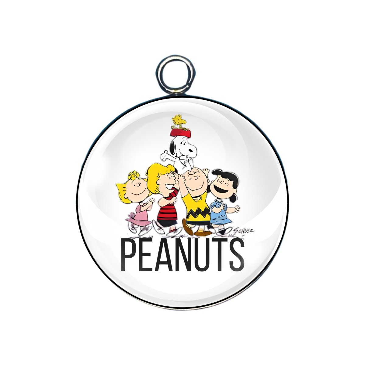 Peanuts Cartoon Glass Cabochon Charms