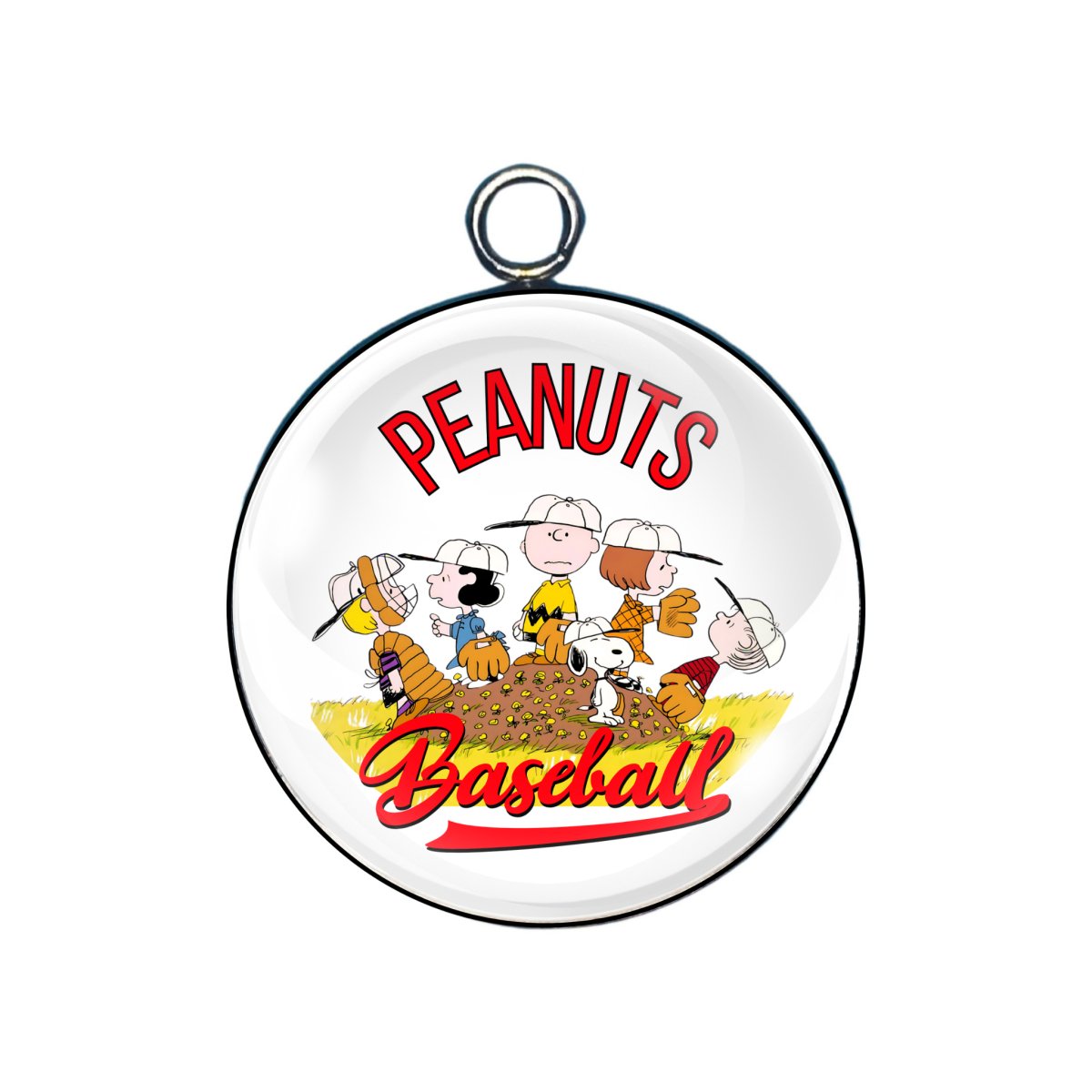 Peanuts Cartoon Glass Cabochon Charms