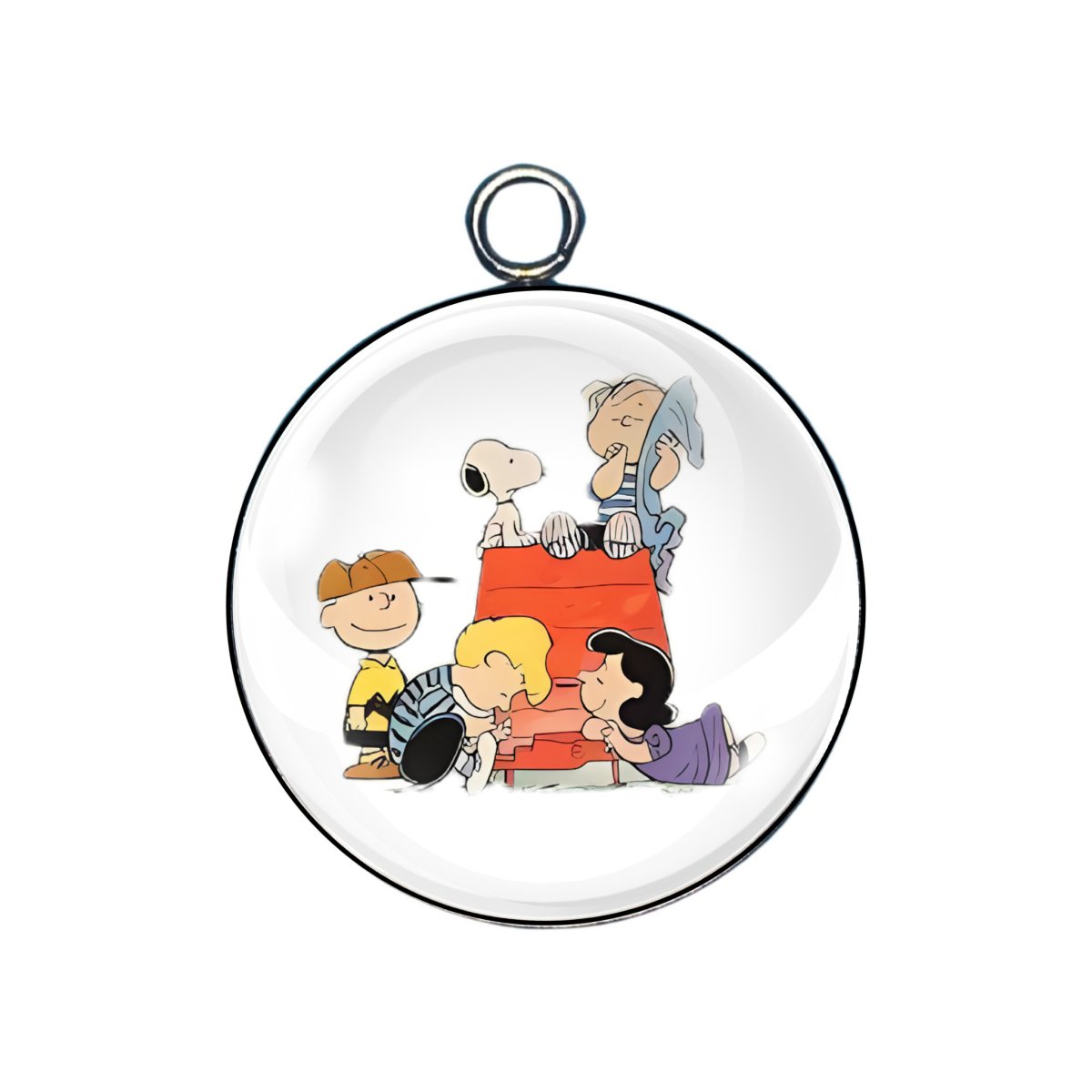 Peanuts Cartoon Glass Cabochon Charms