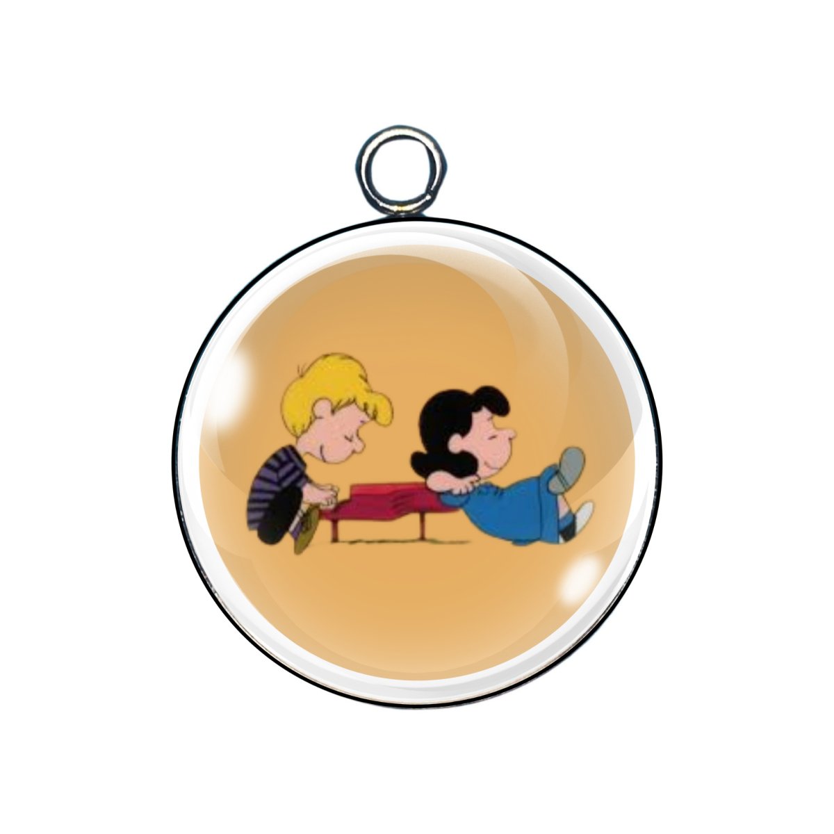 Peanuts Cartoon Glass Cabochon Charms