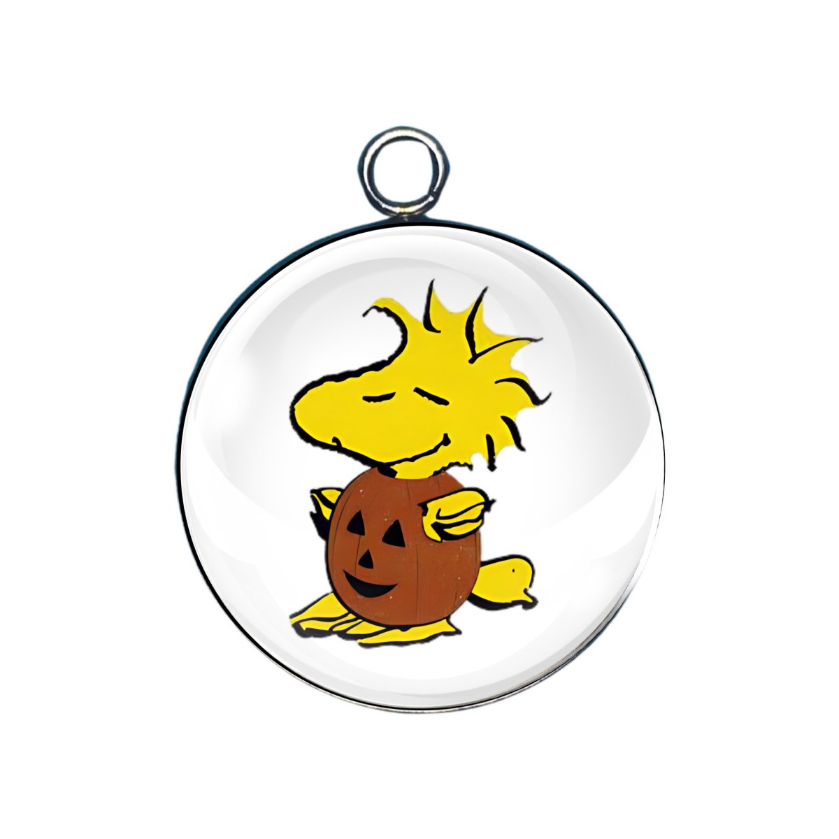 Peanuts halloween glass cabochon charm