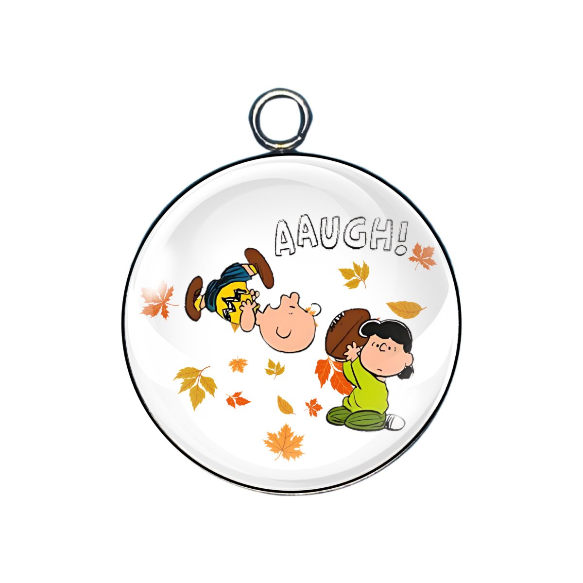 Peanuts Thanksgiving Glass Cabochon Charms