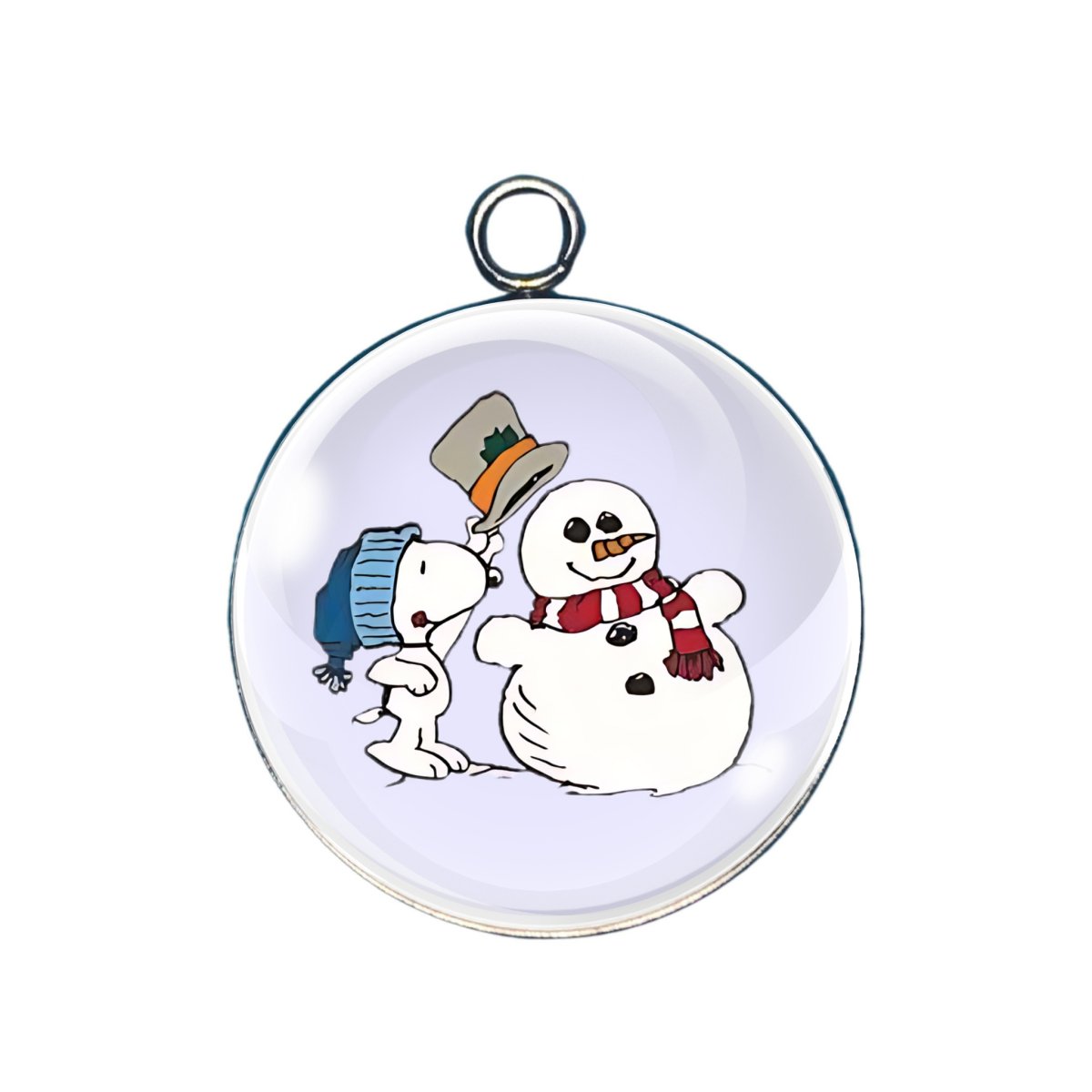 PeanutsChristmas Glass Cabochon Charms