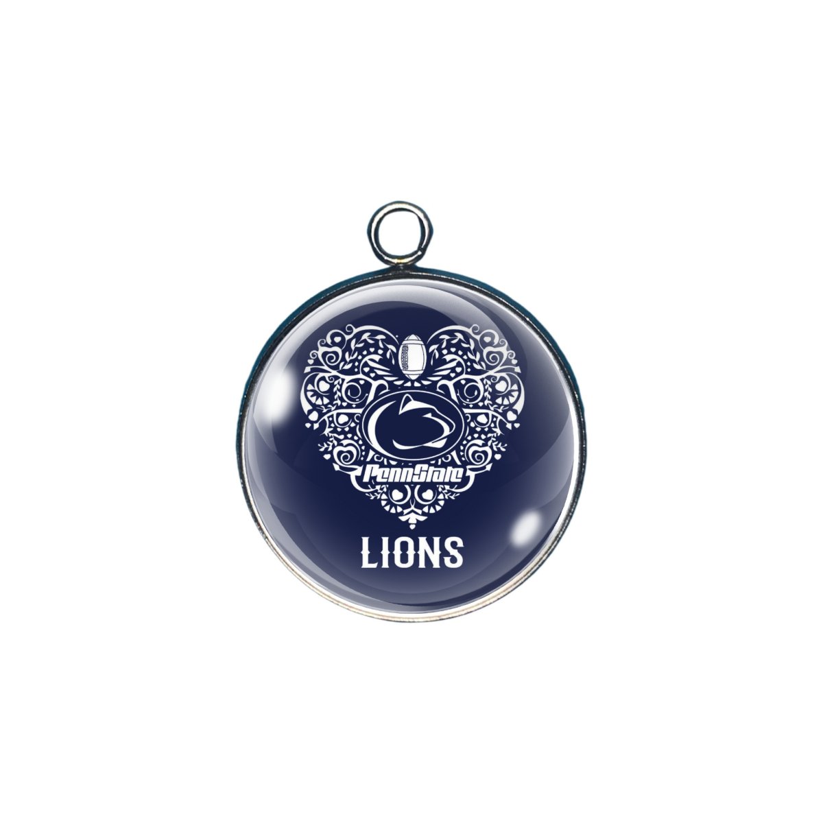 Penn State glass cabochon charm