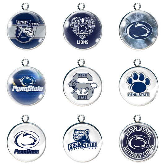 9 Penn State glass cabochon charms