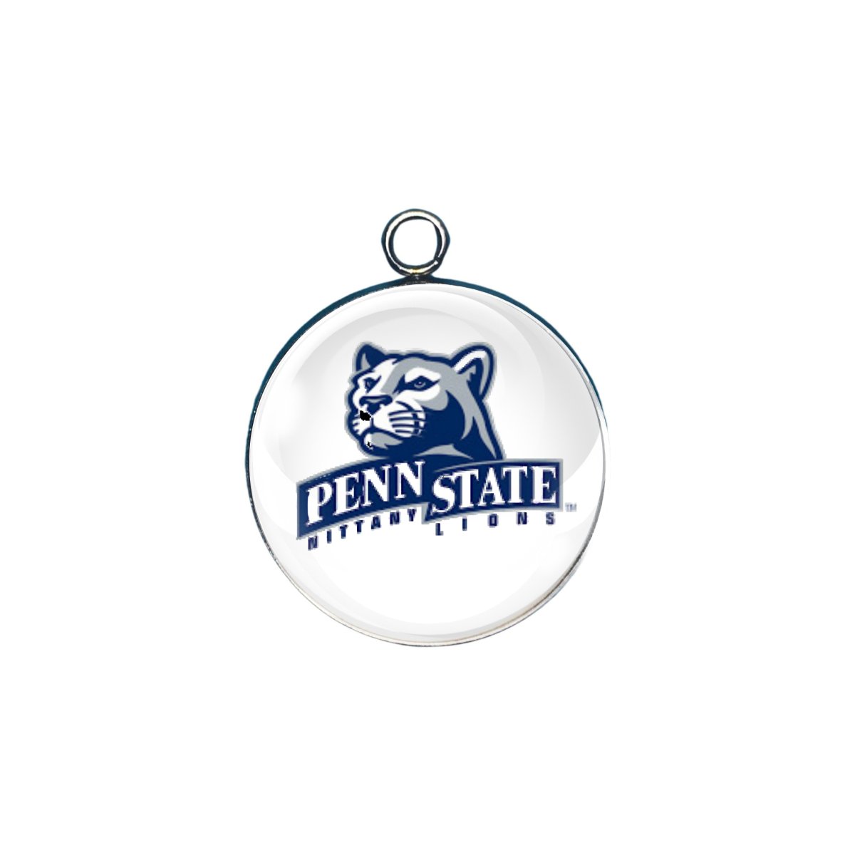 Penn State glass cabochon charm