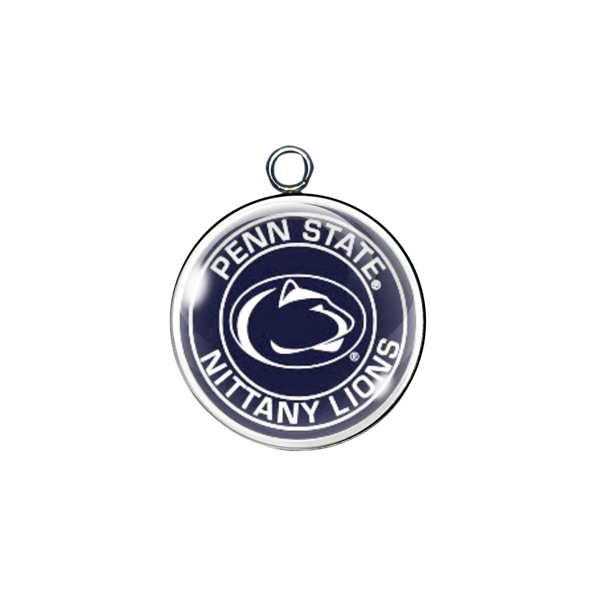 Penn State glass cabochon charm