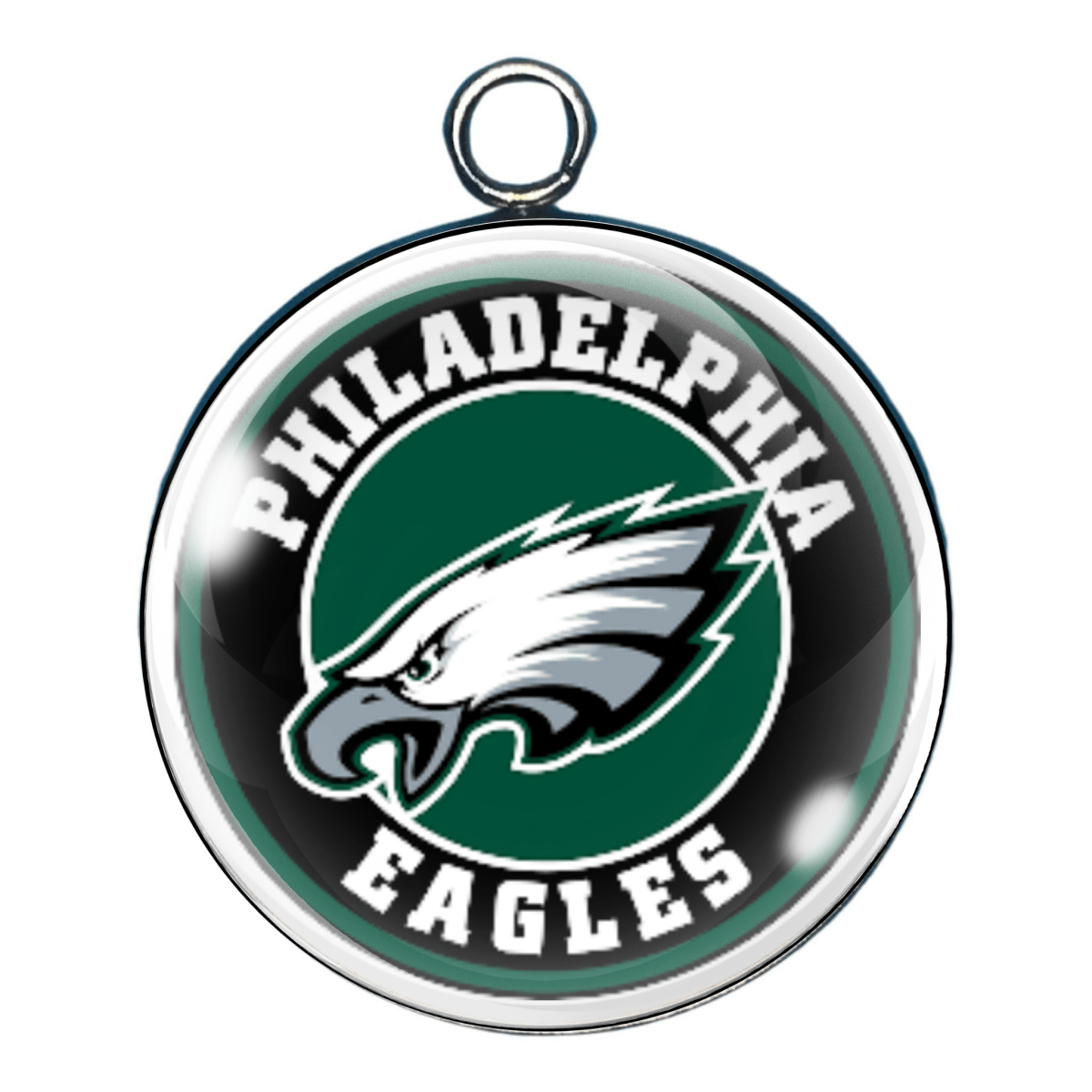 Philadelphia Eagles Glass Cabochon Charms