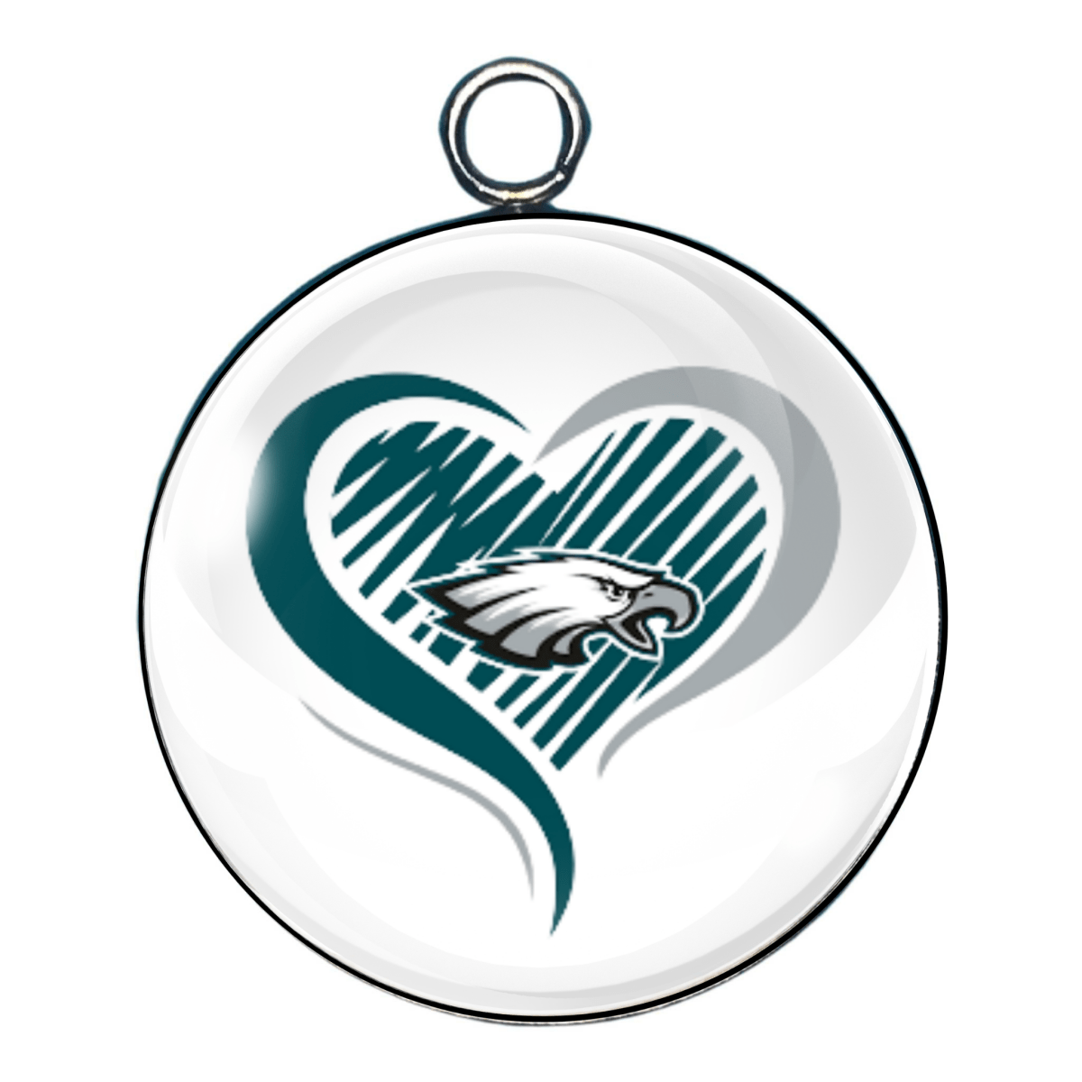 Philadelphia Eagles Glass Cabochon Charms