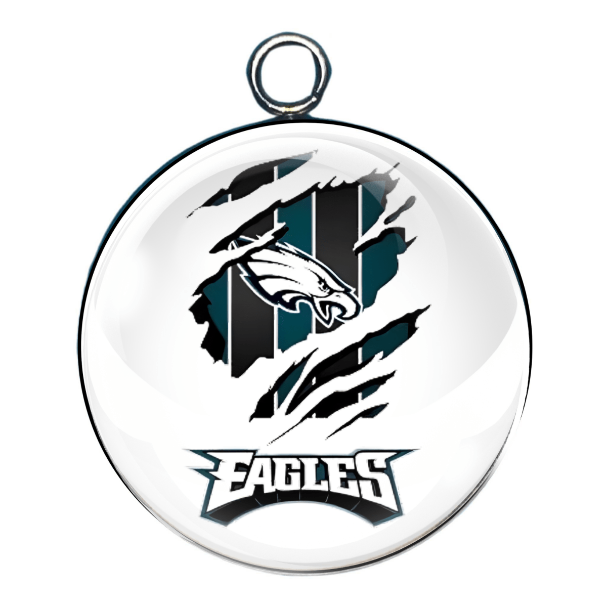 Philadelphia Eagles Glass Cabochon Charms