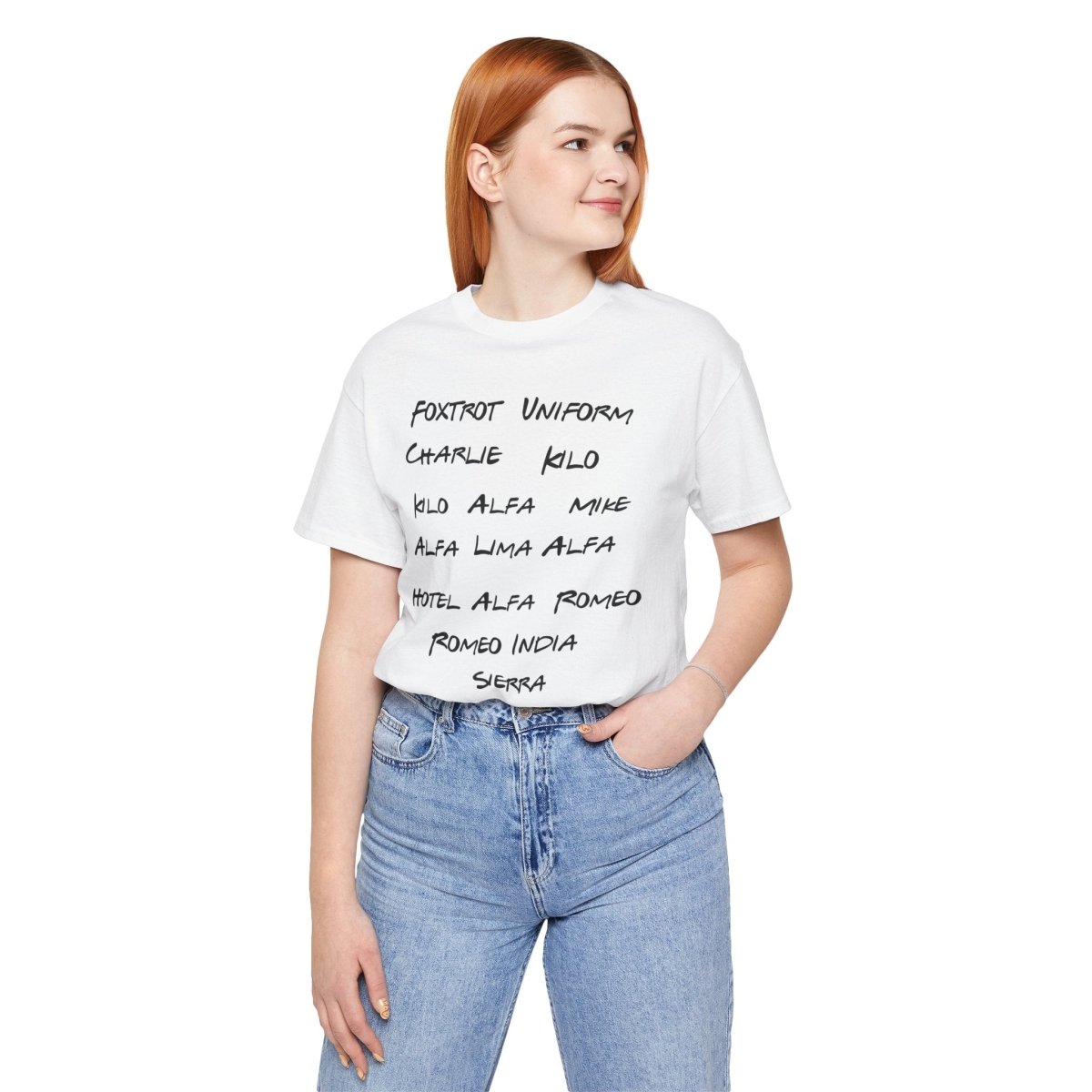 Phonetic Fury: Boldly Spelled Defiance Unisex Jersey Short Sleeve Tee