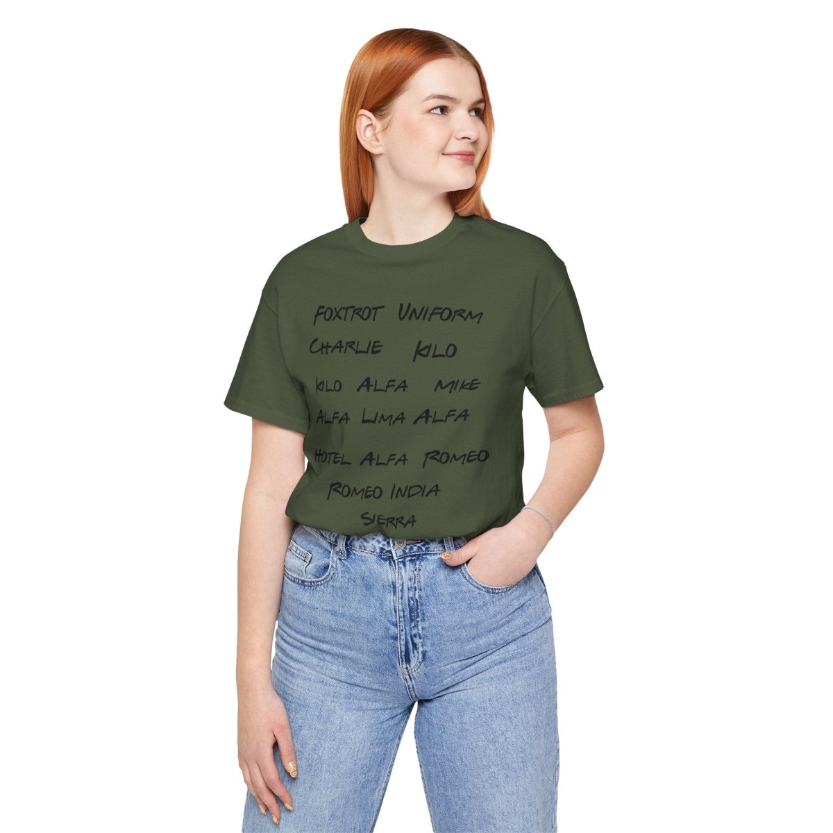 Phonetic Fury: Boldly Spelled Defiance Unisex Jersey Short Sleeve Tee