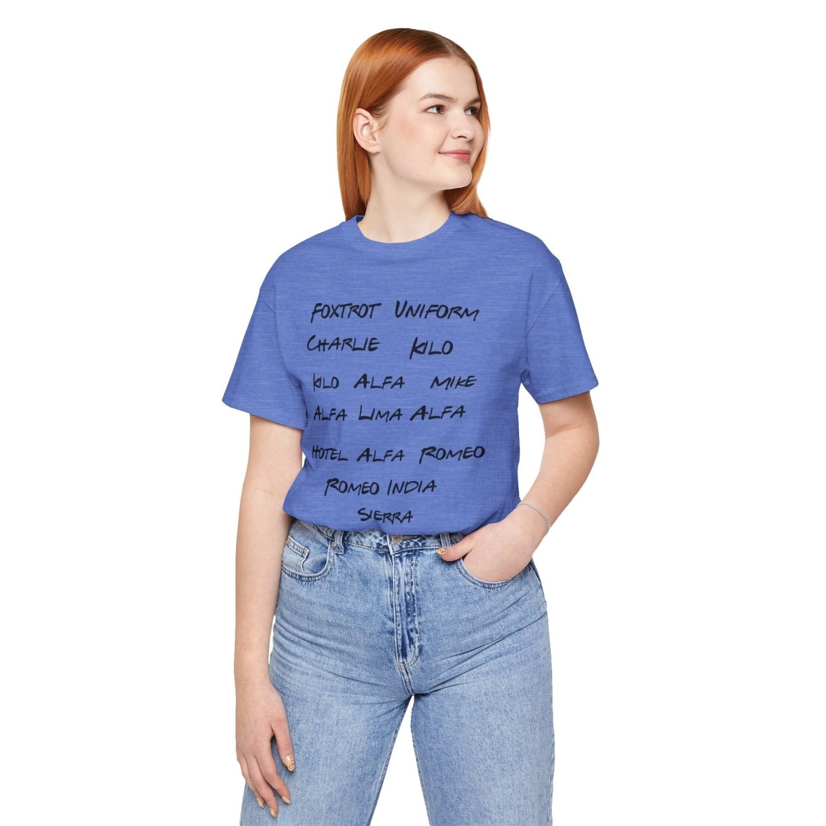 Phonetic Fury: Boldly Spelled Defiance Unisex Jersey Short Sleeve Tee