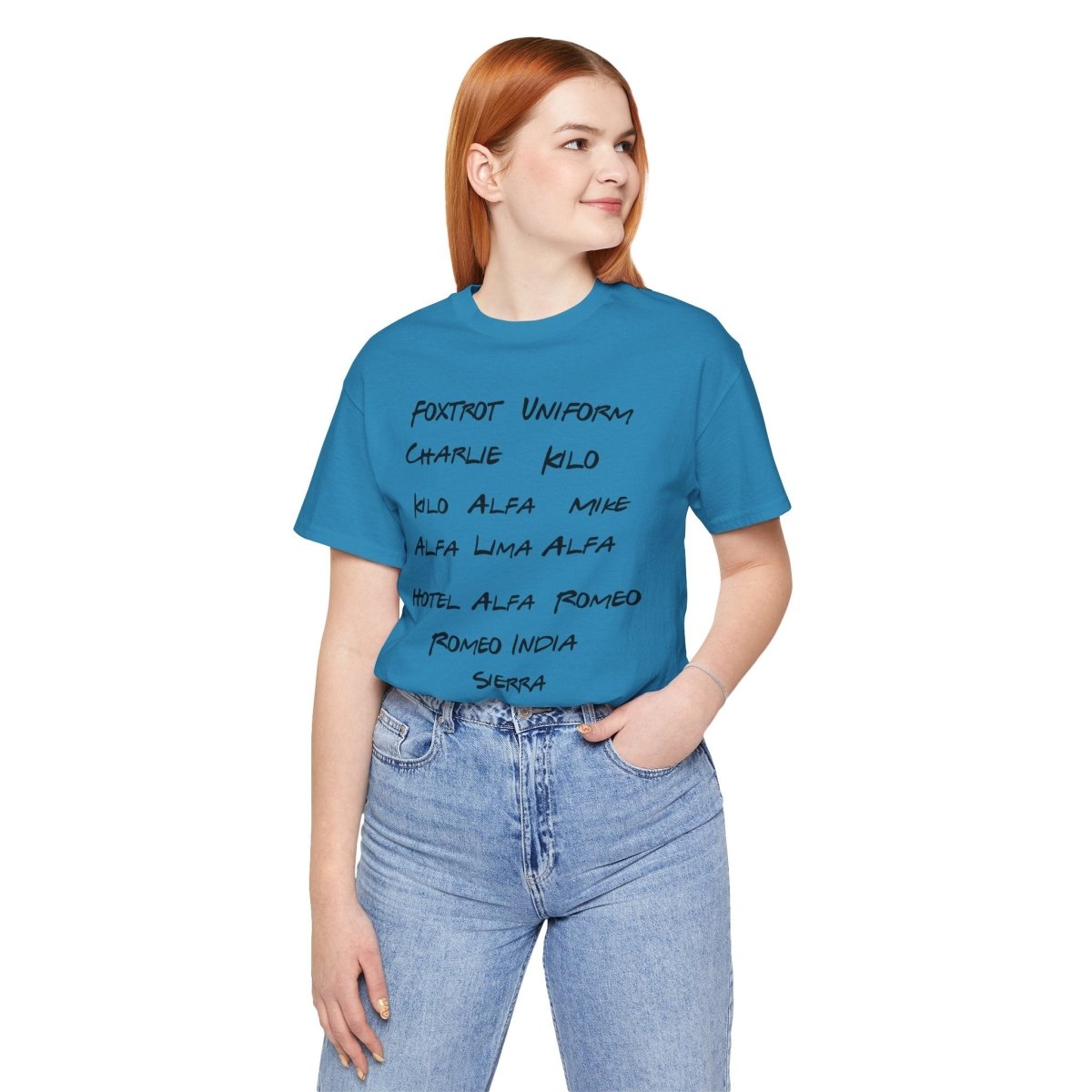 Phonetic Fury: Boldly Spelled Defiance Unisex Jersey Short Sleeve Tee