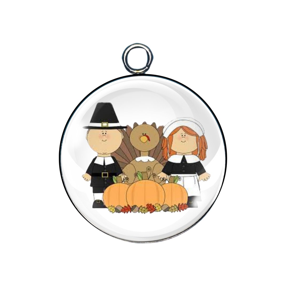 pilgrim glass cabochon charm