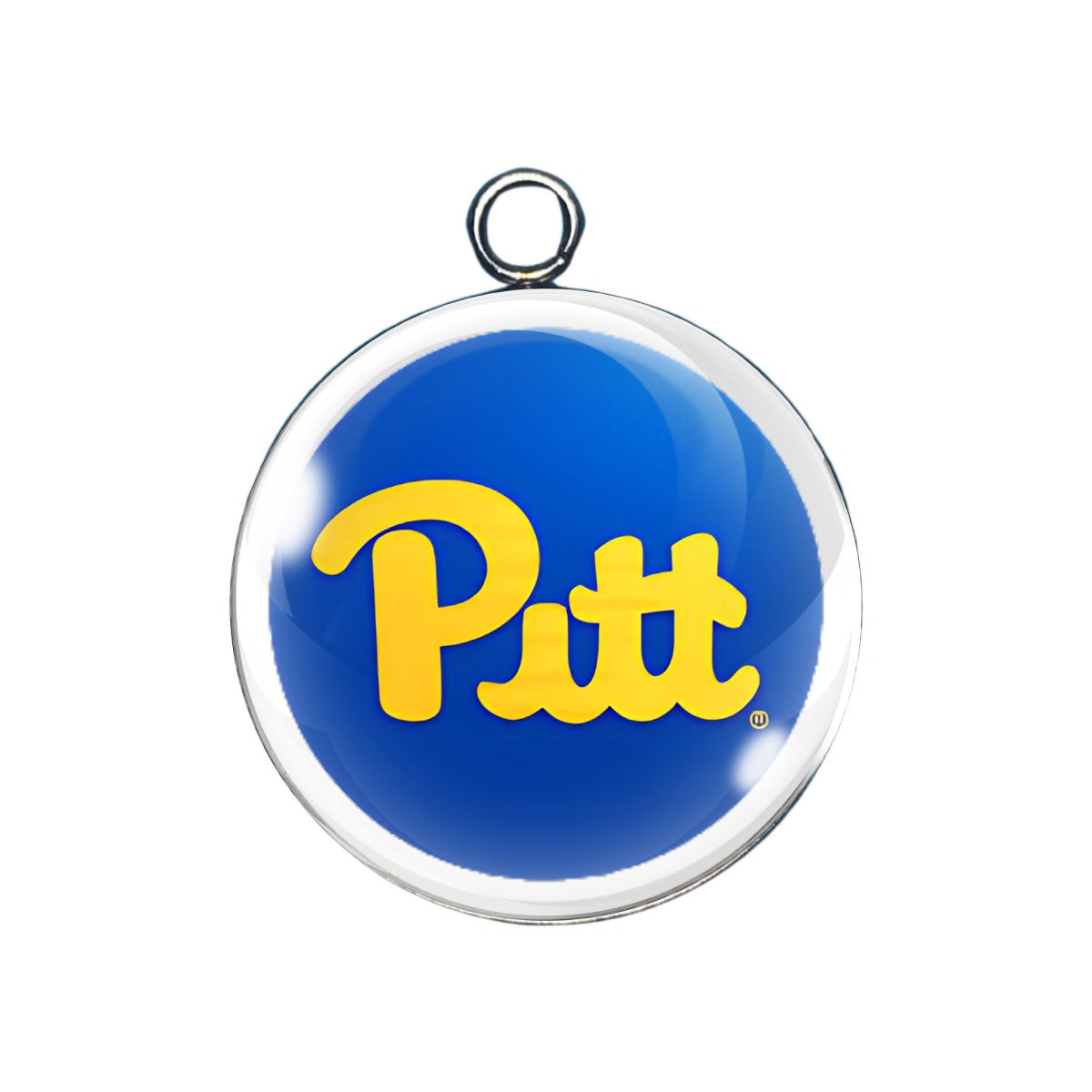 Pittsburgh Panthers glass cabochon charm