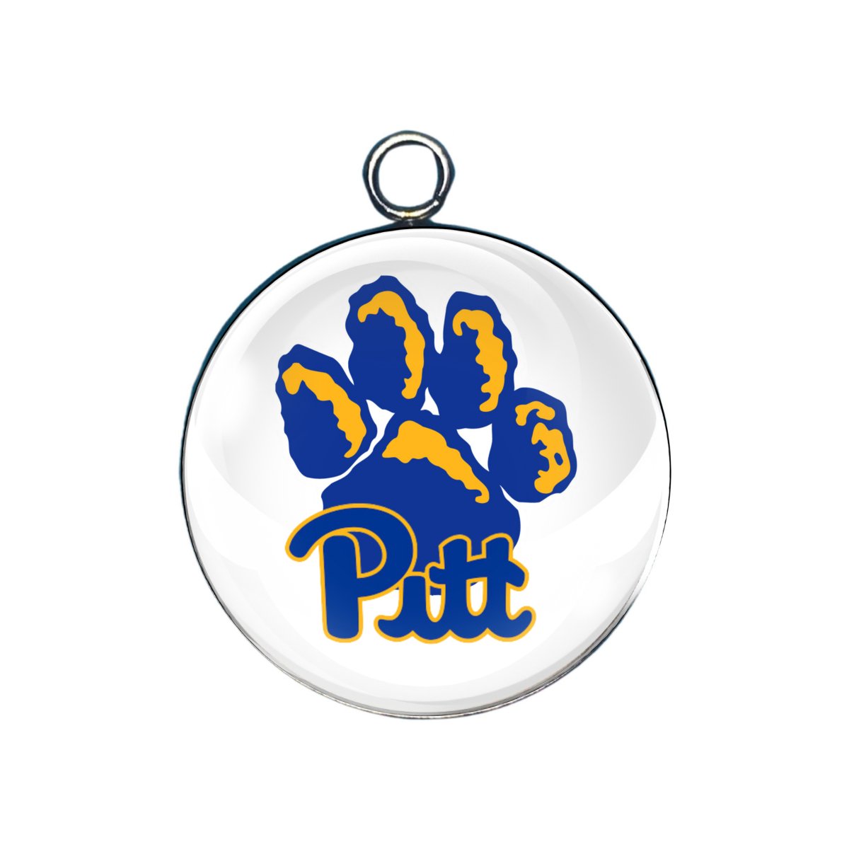 Pittsburgh Panthers glass cabochon charm