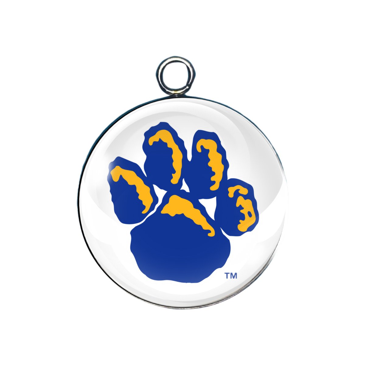 Pittsburgh Panthers glass cabochon charm