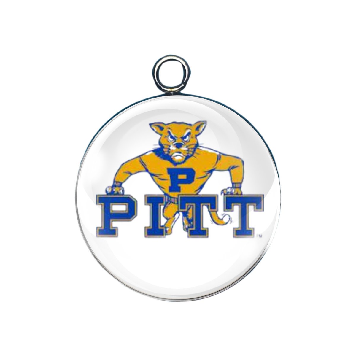 Pittsburgh Panthers glass cabochon charm