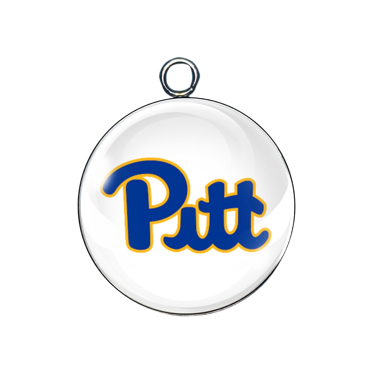 Pittsburgh Panthers glass cabochon charm