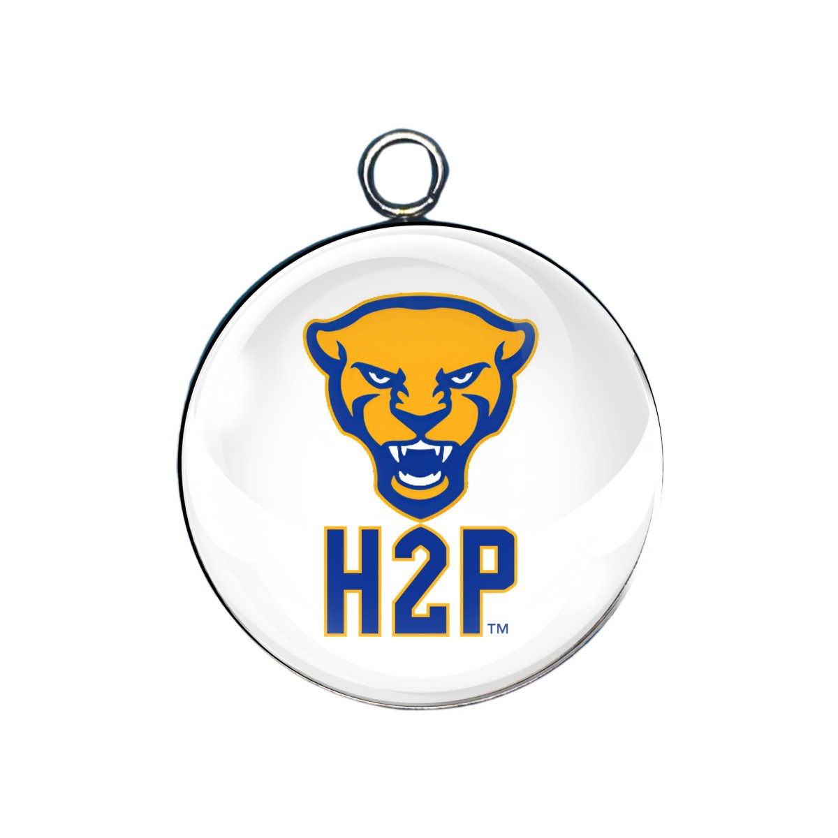 Pittsburgh Panthers glass cabochon charm