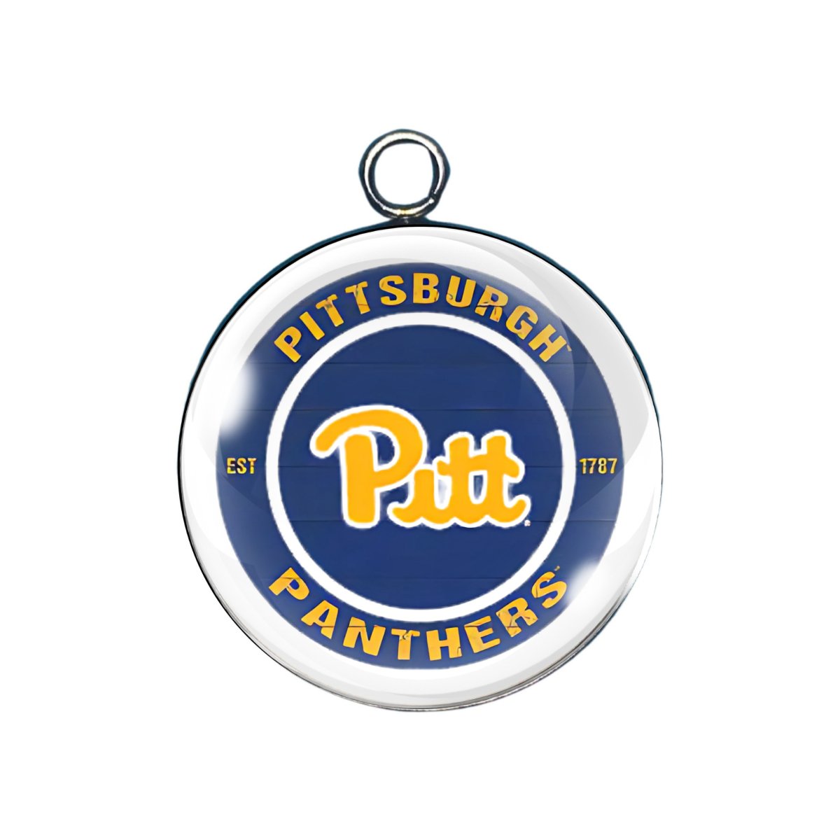 Pittsburgh Panthers glass cabochon charm