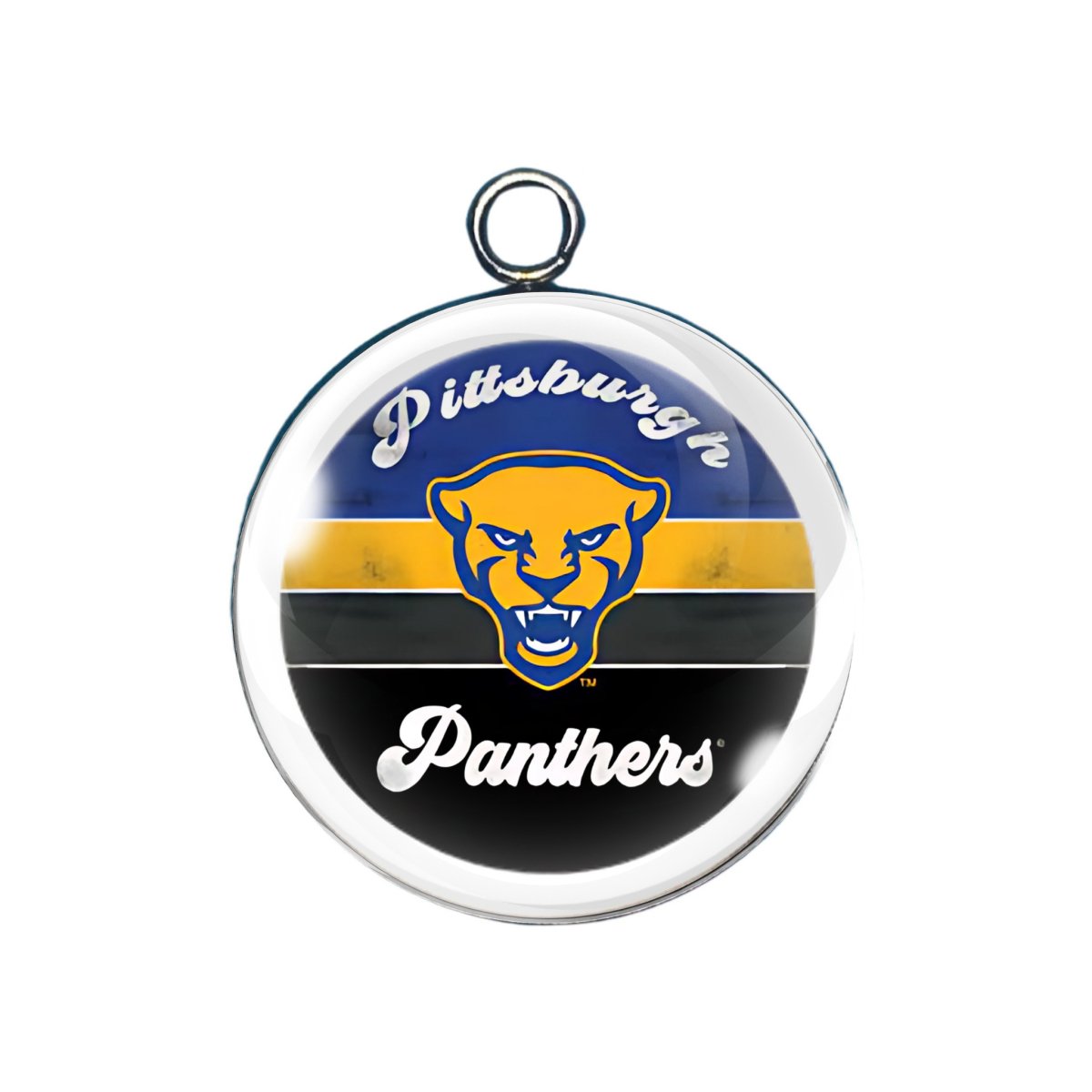 Pittsburgh Panthers glass cabochon charm