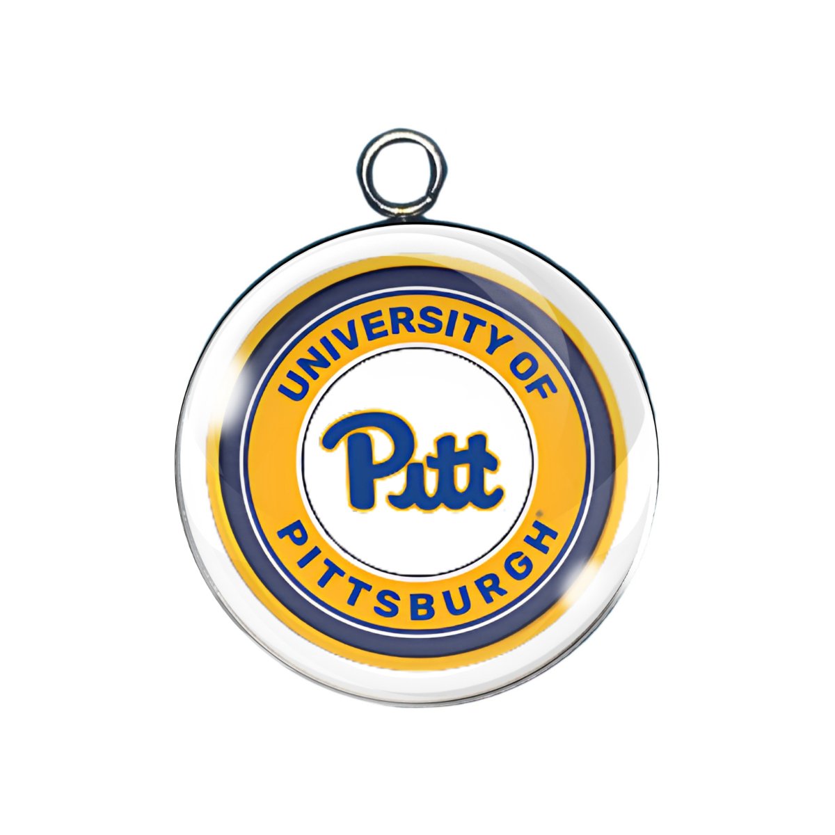 Pittsburgh Panthers glass cabochon charm