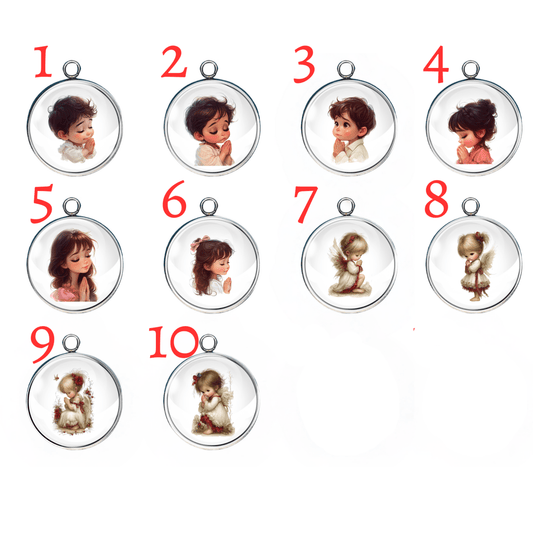 Children and Angels Prayer Charm Collection – handmade faith-inspired jewelry charms