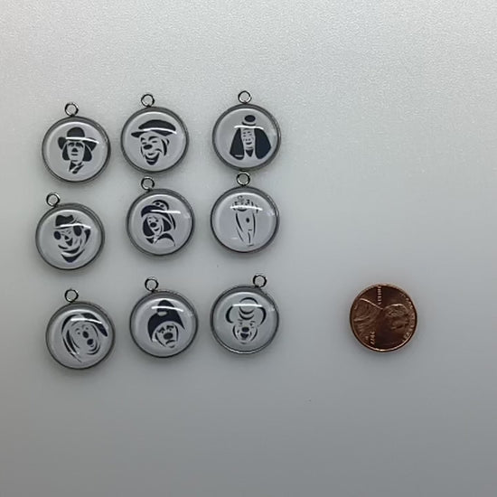 Video showing all 9 charms with a penny for size reference