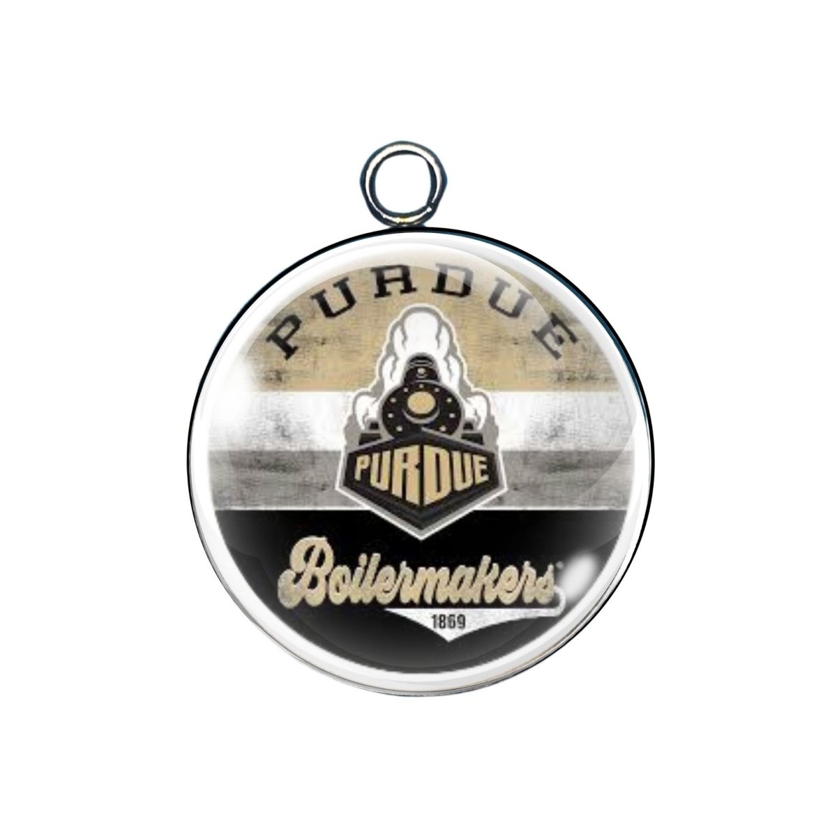 Purdue Boilermakers Glass Cabochon Charms