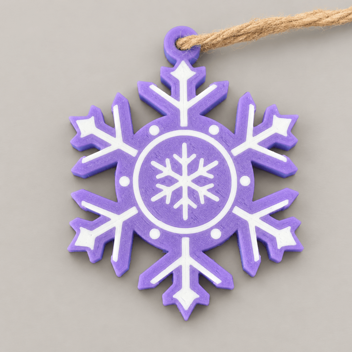 Purple Reign Snowflake Ornament