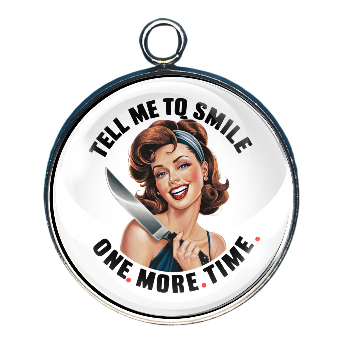 Sassy Housewife Glass Cabochon Charms