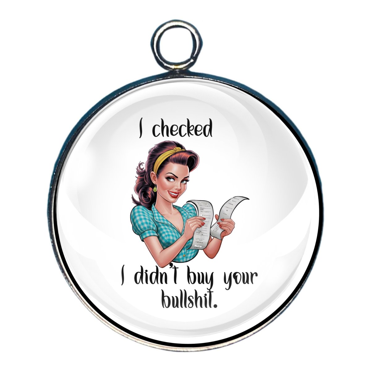 Sassy Housewife Glass Cabochon Charms