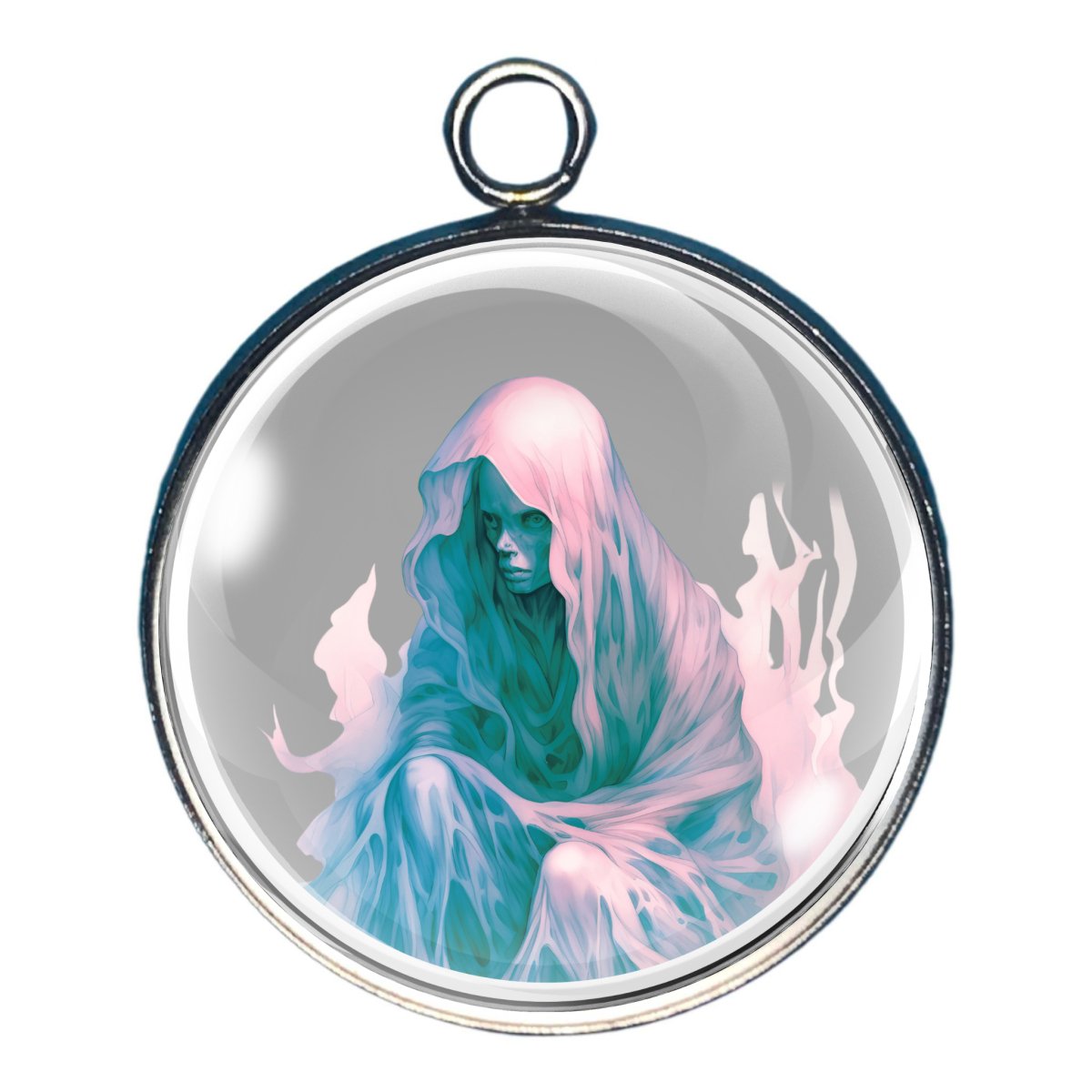 Charm featuring a scary ghost 