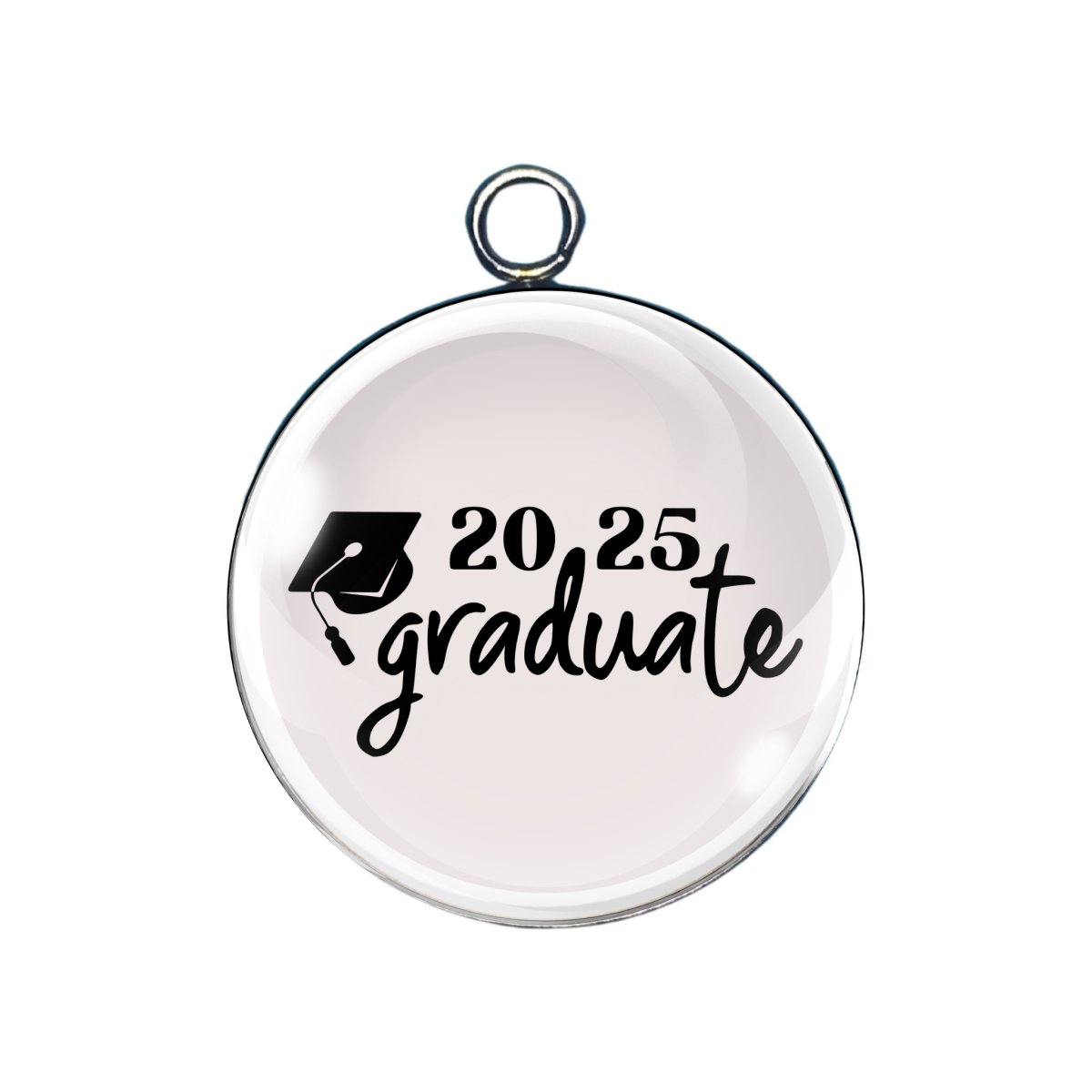 Senior 2025 Glass cabochon charm