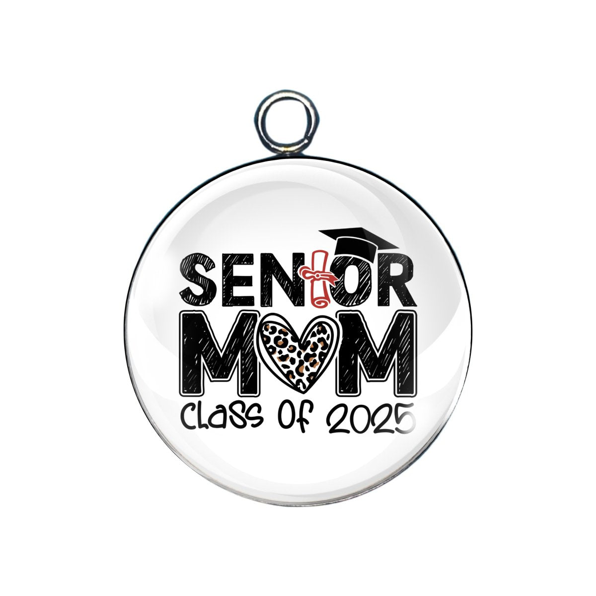 Senior 2025 Glass cabochon charm