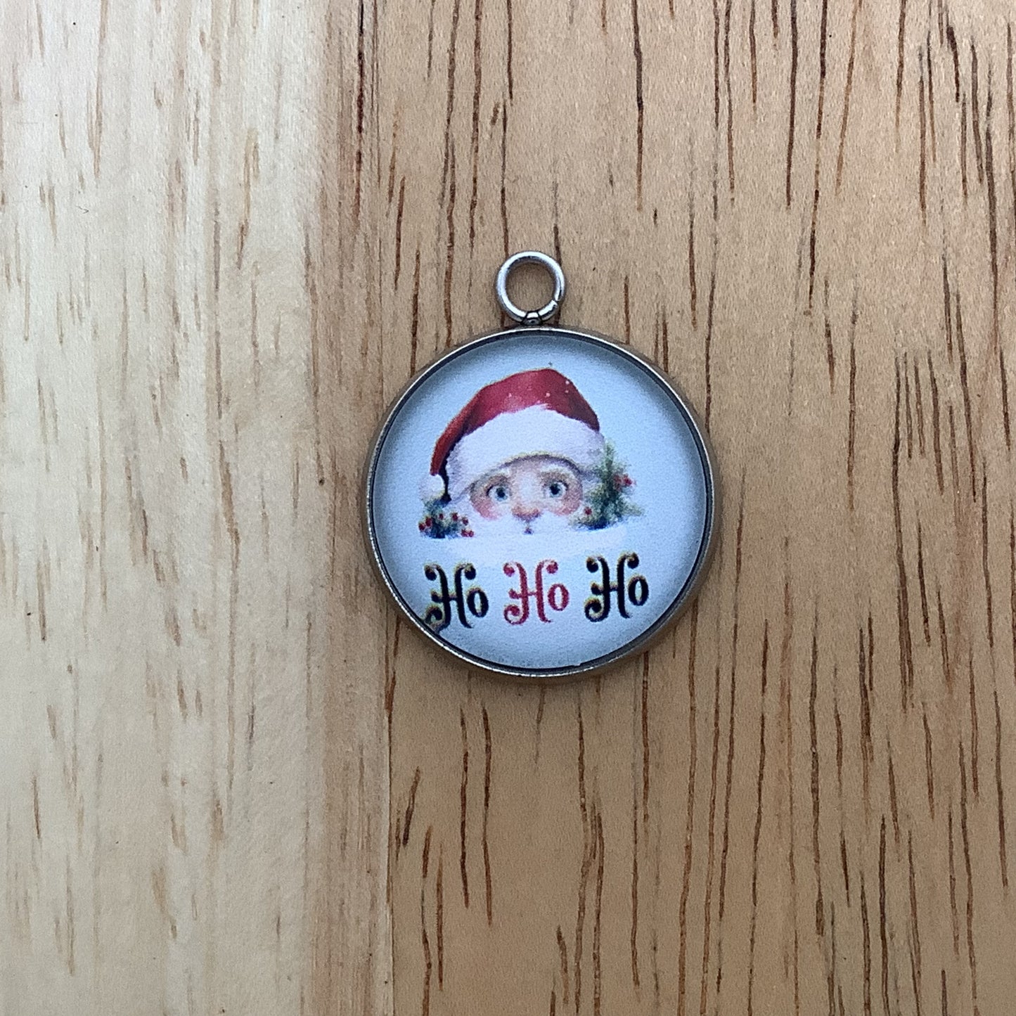 Santa, Snowmen and Reindeer Glass Cabochon Charms