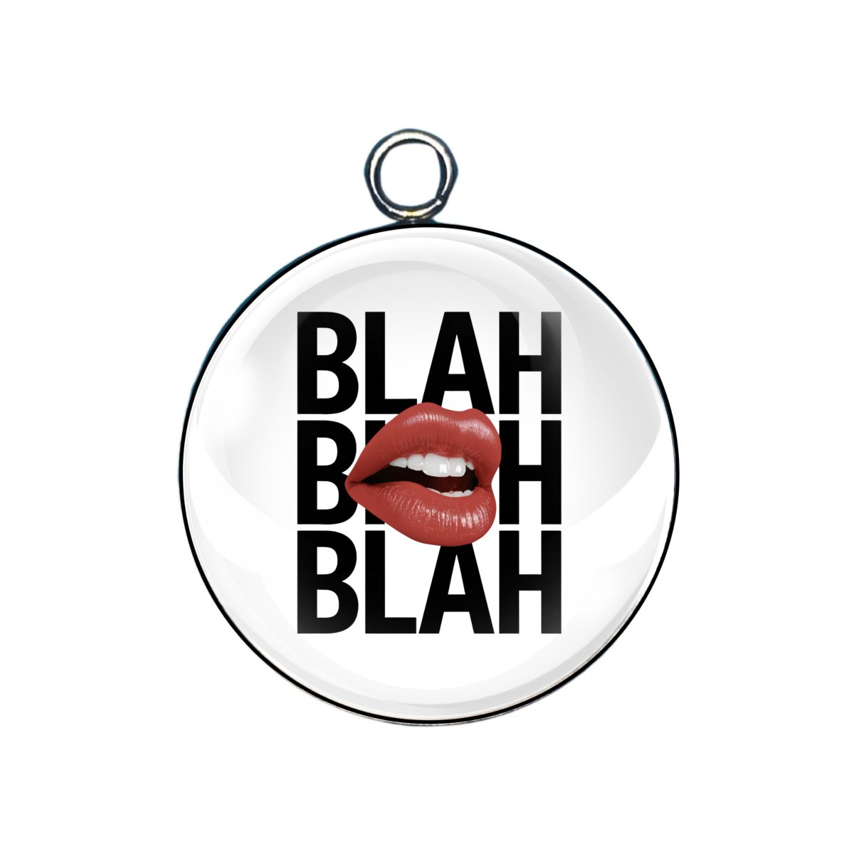 Sexy Lips Glass Cabochon Charms