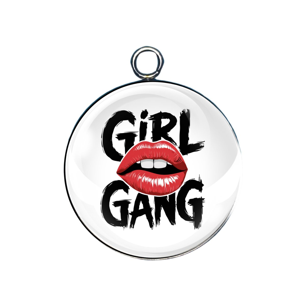 Sexy Lips Glass Cabochon Charms