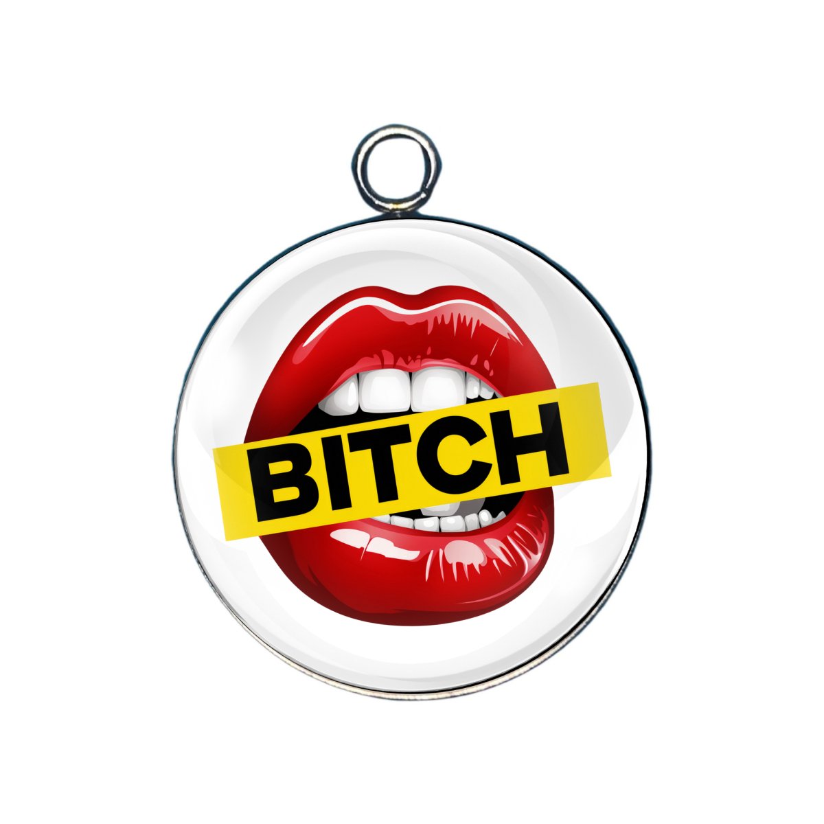 Sexy Lips Glass Cabochon Charms