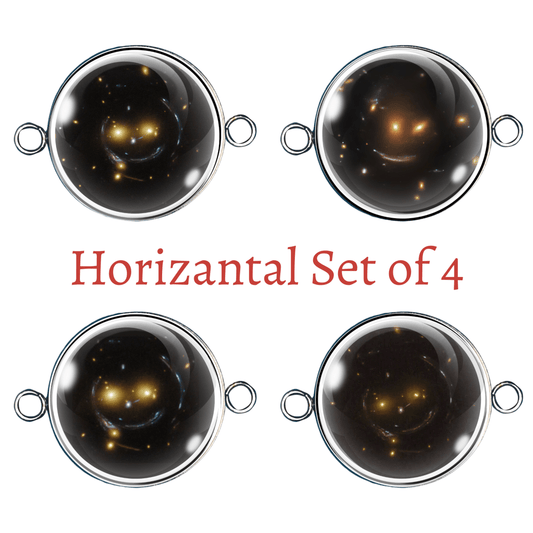 Smiley Face Galaxy – Double Eyelet Charms