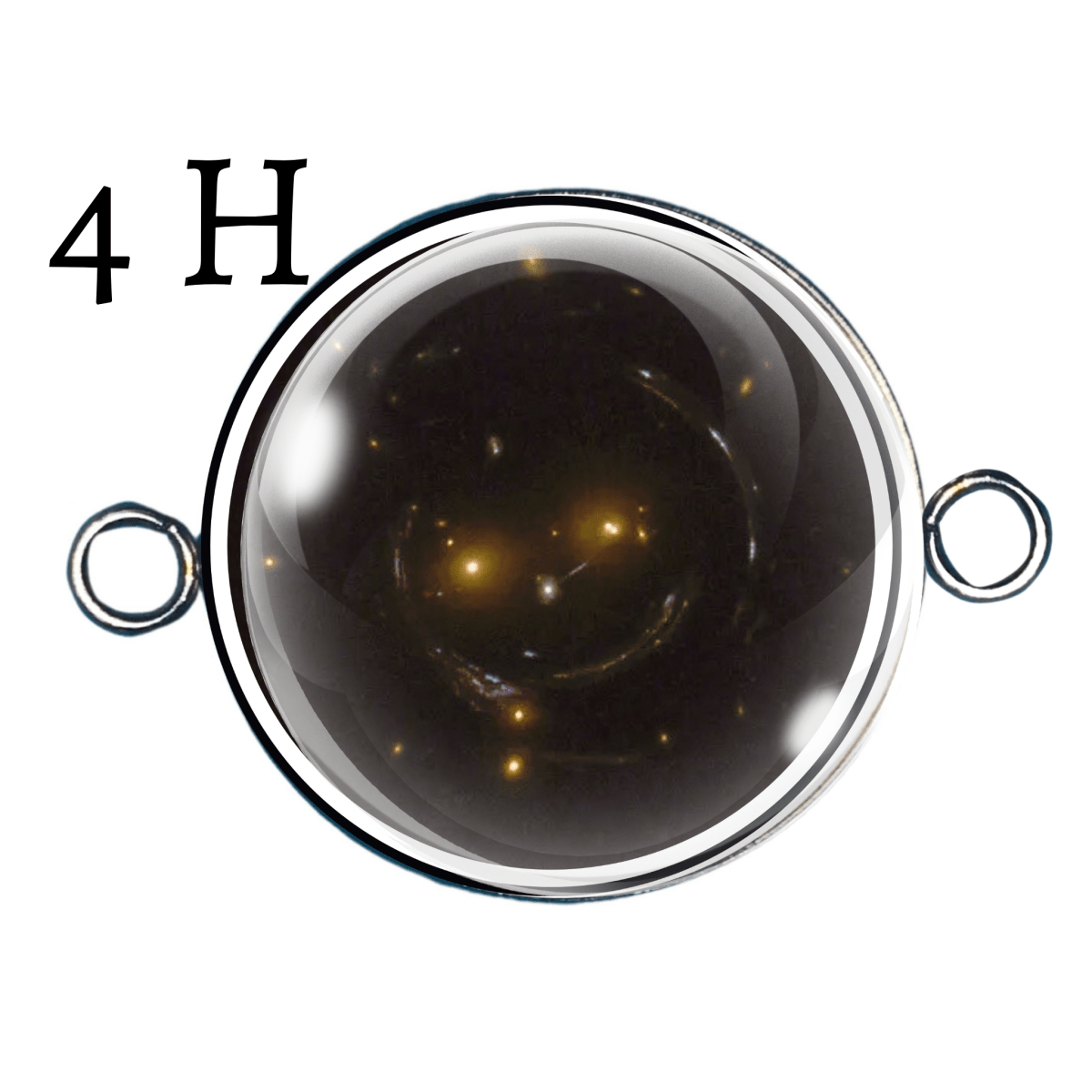 Smiley Face Galaxy – Double Eyelet Charms